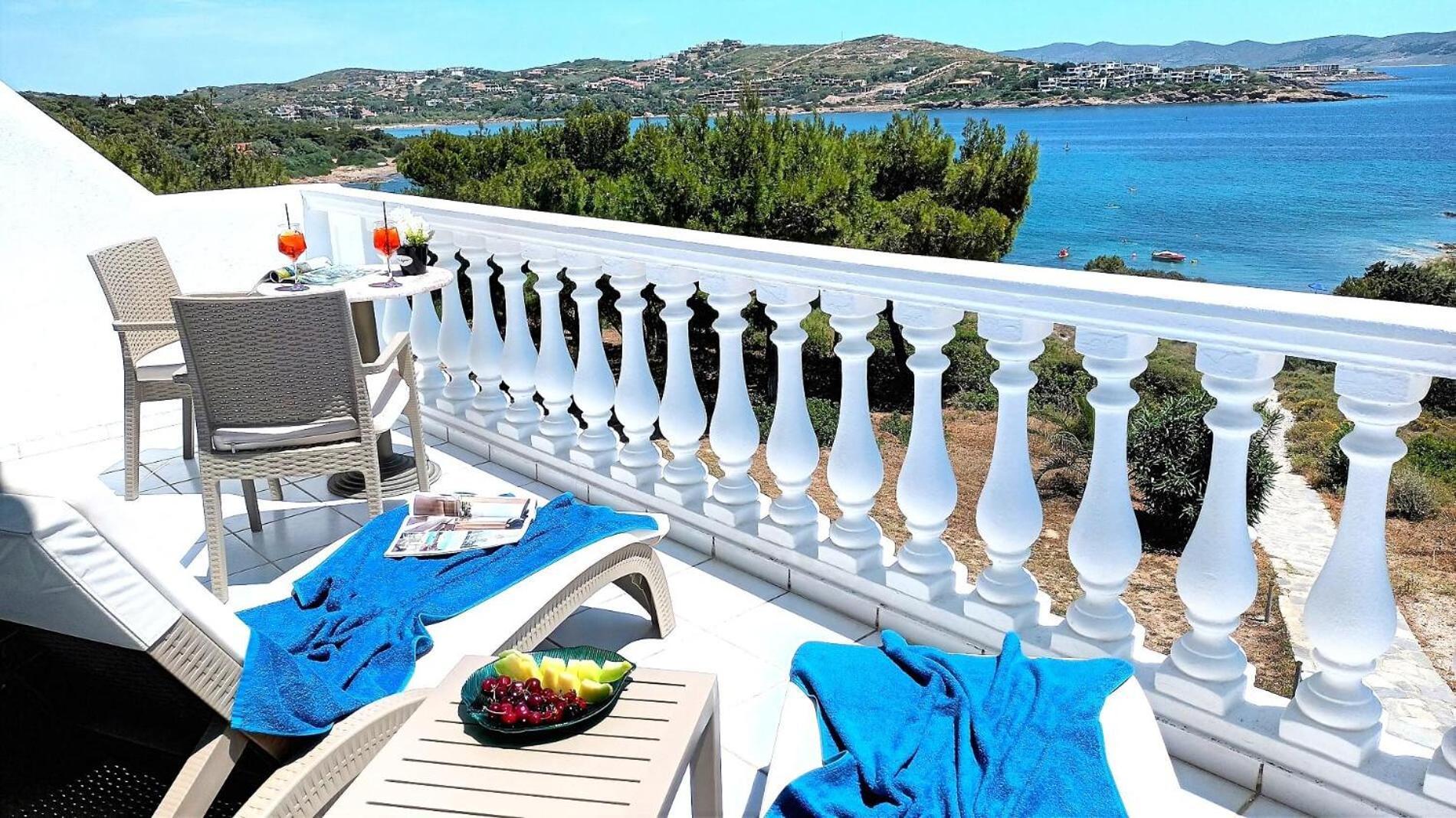 Villa Dea Del Mare Complex In Front Of The Sea. Sounion Exterior foto